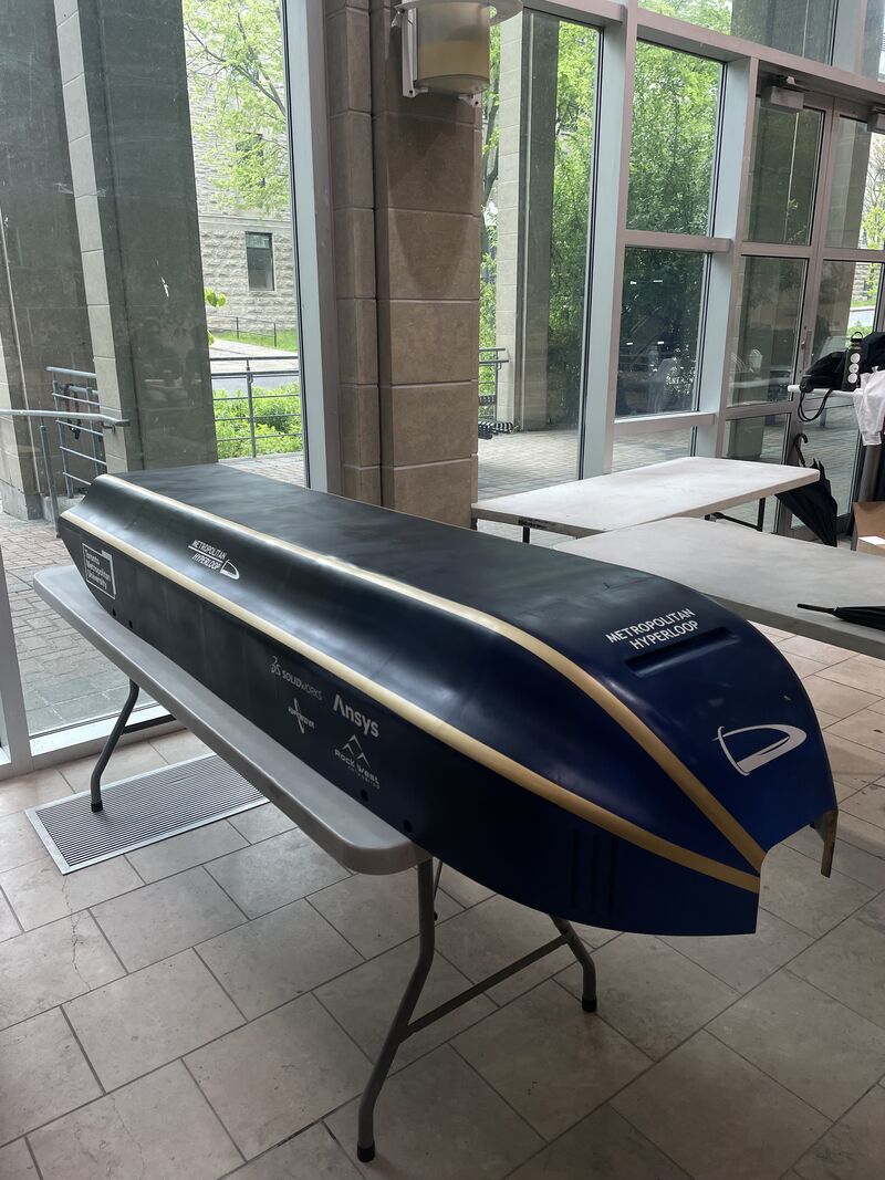 Completed Metropolitan Hyperloop aeroshell